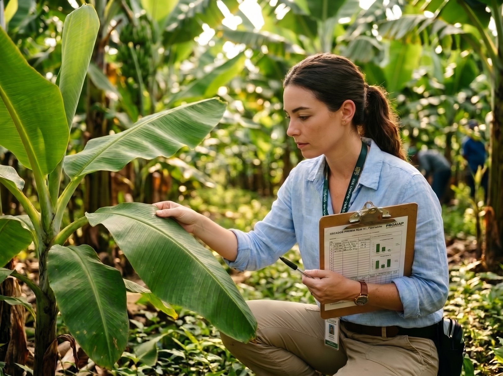 Medición agronómica de sanidad foliar en banano